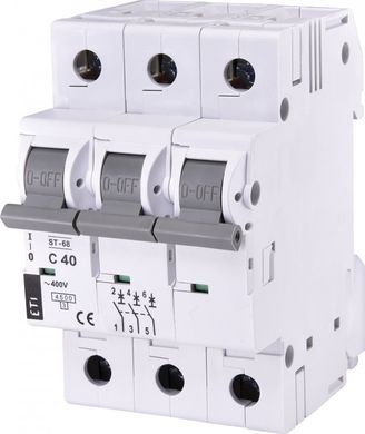 Автоматичний вимикач ST-68 3p C 40А (4,5 kA) 2185320 ETI