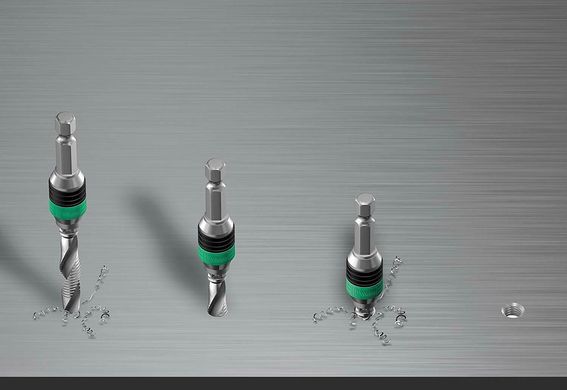 Set of the combined taps-nozzles with the holder 1 / 4-50 05104651001 Wera