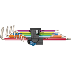 Набор Г-образных ключей с фиксирующей функцией 3967/9 TX SXL Multicolour HF Stainless 1 нержавеющая сталь 05022689001 Wera