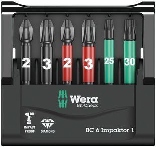 Набір ударних біт PH, PZ, Torx 05073890001 Wera