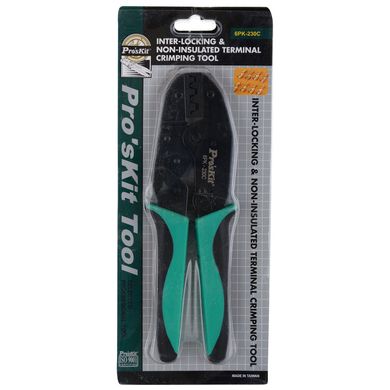 Crimping pliers for non-insulated auto terminals 6PK-230C Proskit