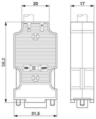 RS485 connector (Modbus) SUBCON-PLUS-M / AX 9 2904467 Phoenix Contact