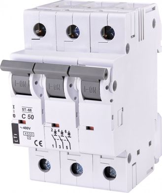 Автоматический выключатель ST-68 3p C 50А (4,5 kA) 2185321 ETI