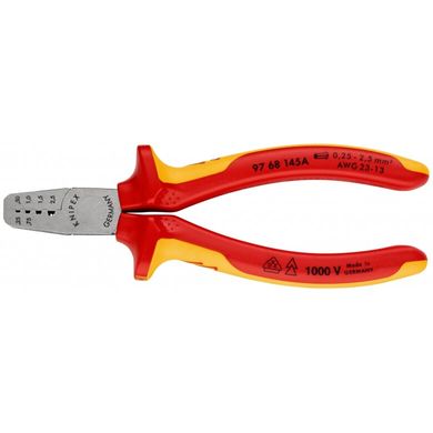 Pliers for crimping dielectric 0,5-2,5mm2 97 68 145 A Knipex, 3