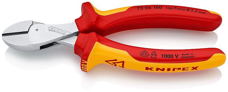 Compact cutting pliers 160 mm X-Cut VDE 73 06 160 KNIPEX