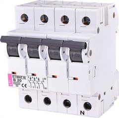 Автоматичний вимикач ETIMAT 10 3p + N B 20A (10kA) 2126717 ETI