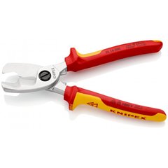 Cable cutting shears with double cutting edges VDE 95 16 200 KNIPEX