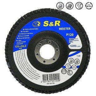 Circle abrasive stripping petalled Meister 125x22.2, Z120 136125120 S & R
