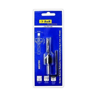 Drill with a countersink 4 mm 216 900 040 S & R