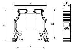 DIN rail screw terminal 10mm green 1010049 Onka