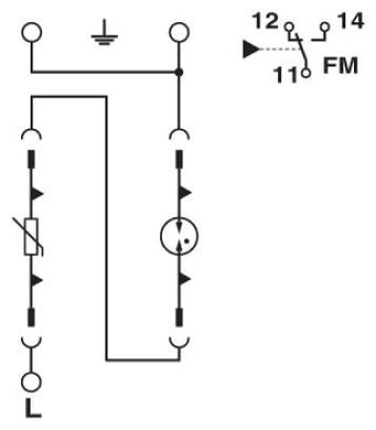 Разрядник для защиты от импульсных перенапряжений, тип 2 VAL-MS 800/30 VF/FM 2805402 Phoenix Contact