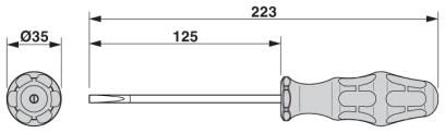 Інструмент для затягування / віджимання, для клем ST SF-SL 1,0X5,5-125 S-VDE 1212589 Phoenix Contact