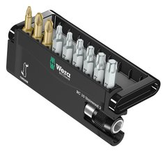 Set of bits of PZ, Torx with the magnetic holder with the fast-tightening cartridge 1 / 4-52 05134200001 Wera