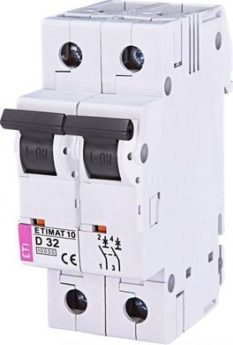 Circuit breaker 10 ETIMAT 2p D 32A (10 kA) 2153719 ETI