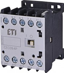 Контактор мініатюрний CEC 09.4Р 24V DC (9A; 4kW; AC3) 4р (4 Н.О.) 4641211 ETI