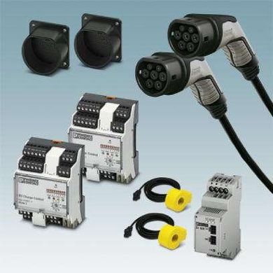 Комплект зарядки для электромобиля для самостоятельной сборки EV-SET-T2AC-ADV-RCM2-32AC5MES 1628081 Phoenix Contact