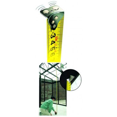 Construction tape, impact resistant, two W-MAG magnets, 5m × 25mm WM550MR Tajima