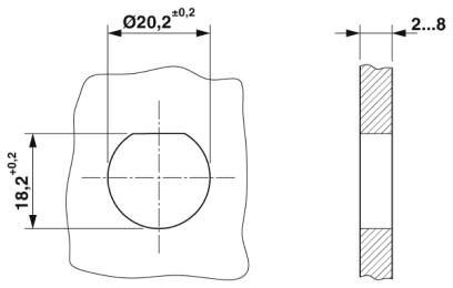 Проходная деталь - QPD W 2PE1,5 M20 FC BK - 1414692 Phoenix Contact