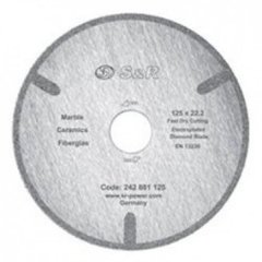 Diamond cutting disc for marble Corona 125 242881125 S & R