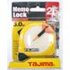 MEMO LOCK universal construction tape measure, 5m × 25mm ML550MRL Tajima