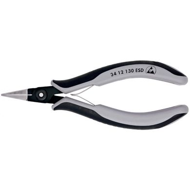 Precision Electronics Gripping pliers antistatic blued 135 mm 34 12 130 ESD Knipex