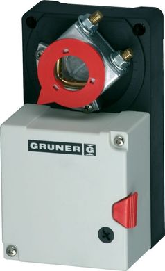 The drive and the choke valve 230V AC 227-230-05 Gruner