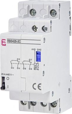 Contactor switching RBS 425-2S 230V AC 25A (2perekidn., AC1) 2464140 ETI