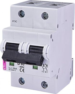 Circuit breaker 10 ETIMAT 2p D 80A (20 kA) 2153731 ETI