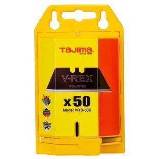 Леза трапецеевідние TAJIMA V-REX Razar Black, VRB-50B, 50шт