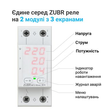 Multifunctional relay ZUBR MF2-40 red