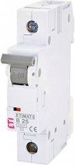 Автоматичний вимикач ETIMAT 6 1p B 25А (6 kA) 2111518 ETI