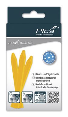 Industrial chalk on a wax-chalk basis Pica Classic ECO, yellow 591/44 Pica