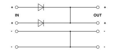 QUINT4-DIODE / 12-24DC / 2X20 / 12-24DC / 2X20 / 1X40 diode module 2907719 PHOENIX CONTACT