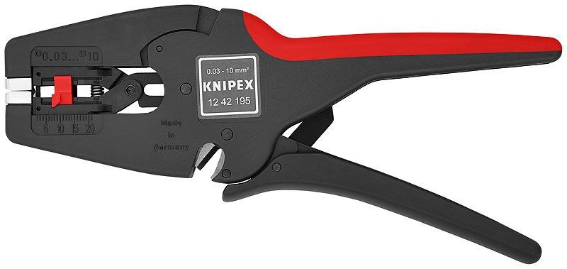 Wire stripper from 0.03 to 10.0 mm² with automatic adjustment MultiStrip 10 12 42 195 Knipex
