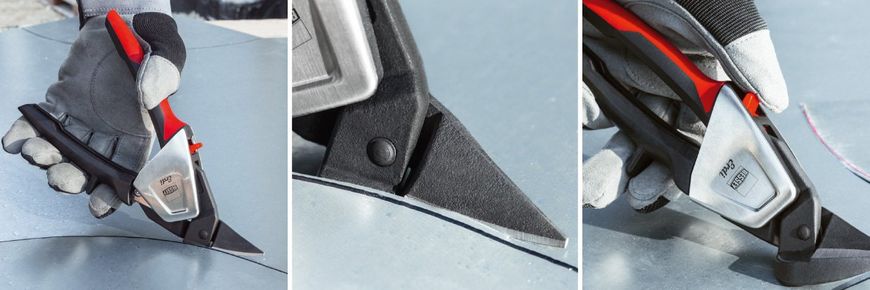 Double lever metal shears, left-cutting D39ASSL Bessey
