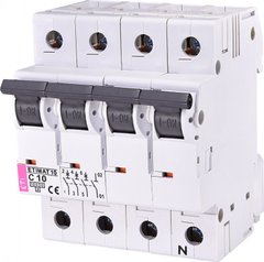 Автоматичний вимикач ETIMAT 10 3p + N C 10А (10 kA) 2136714 ETI