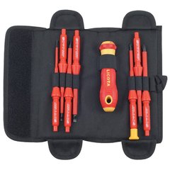 Set screwdriver with interchangeable inserts 7 in 1 VDE 1000V ASD-CVS101K Licota