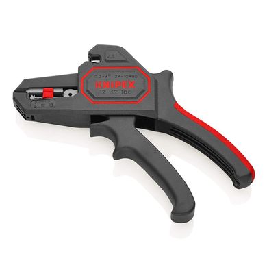 Wire stripper from 0.2 to 6.0 mm² with automatic adjustment 12 62 180 Knipex