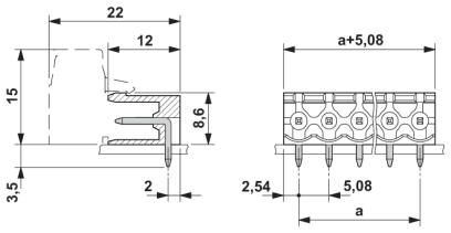 Components for mounting passage MSTB 2,5 / 2-G-5,08 1759017 Phoenix Contact