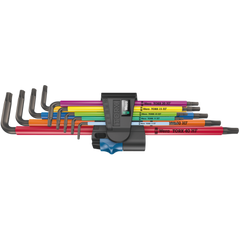 Набор Г-образных ключей 967/9 TX XL Multicolour HF 1 с фиксирующей функцией удлиненный 05024470001 Wera