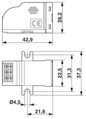 Разрядник для защиты от перенапряжений,тип 3 BT-1S-230AC/A 2803409Phoenix Contact