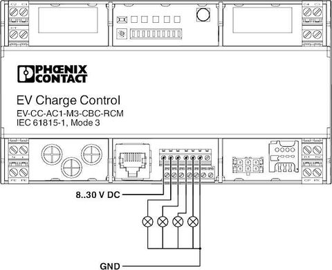 Контроллер yправления зарядкой электромобиля AC EV-CC-AC1-M3-CBC-RCM-ETH 1018701 Phoenix Contact