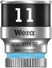 Head face 6 gr. 1/4 "11 mm with locking function 8790 HMA HF Zyklop 05003726001 Wera